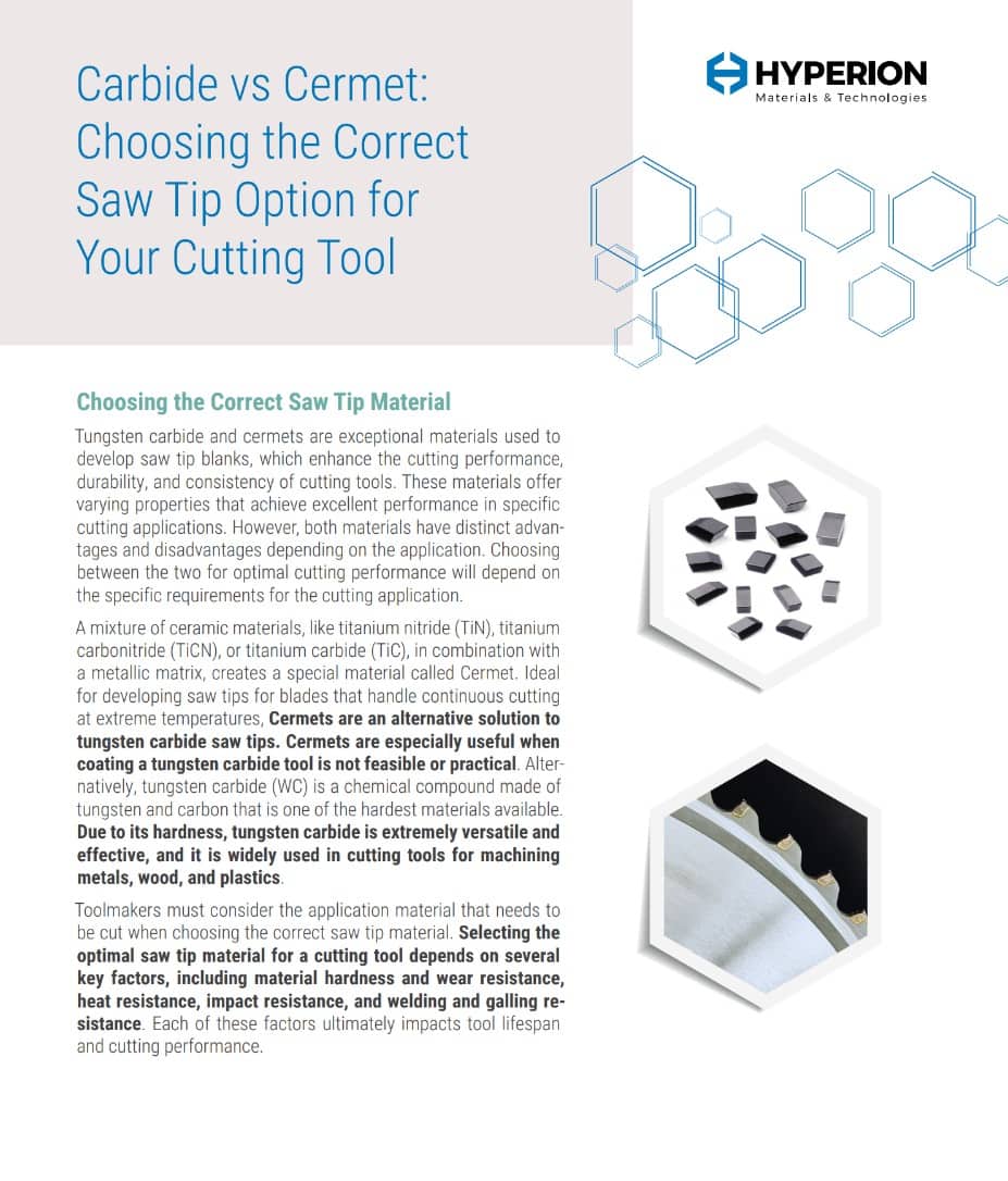 Understanding the Correct Saw Tip for Your Cutting Tool