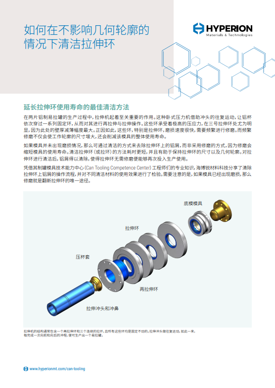 如何清洁制罐模具拉伸环及其部件