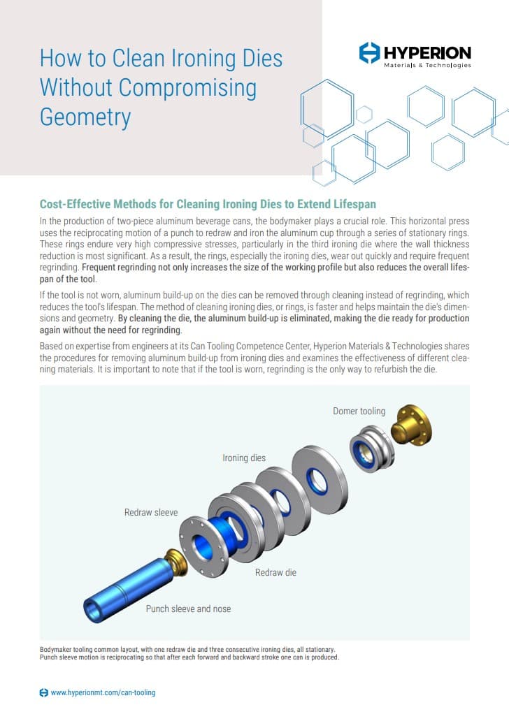 How to Clean Can Tooling Dies and Parts