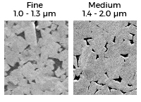 Medium coarse, coarse, and extra coarse grades from Hyperion